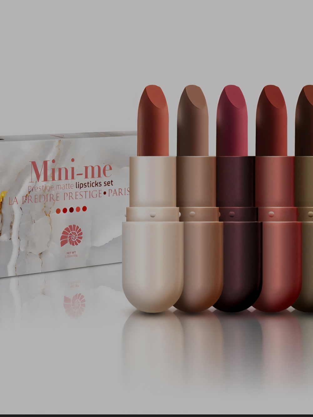 Prestige Paris Five-Piece Matte Lipstick Set - Rose Metallic Box - Picture 7 of 7
